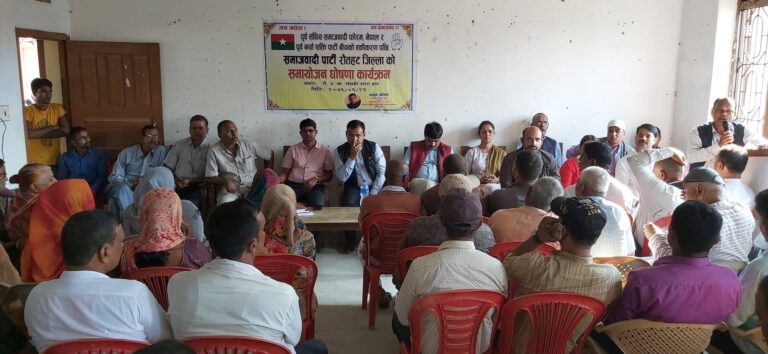 पटेलको अध्यक्षमा ६१ सदस्यीय समाजवादी पार्टी गठन, एक समुह बहिस्कारमा