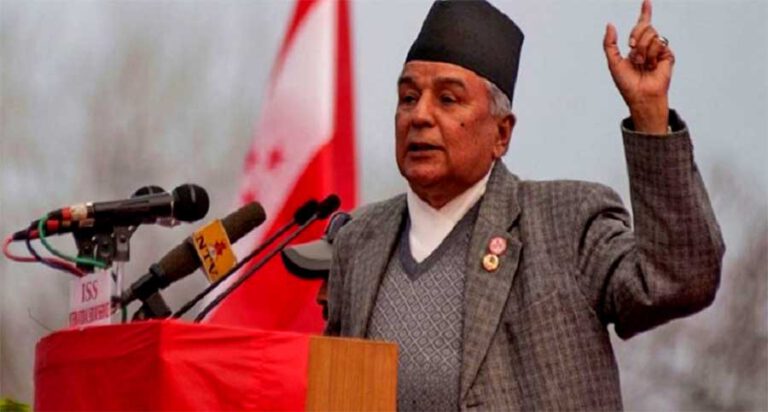 सीमा विवादबारे  भारतसँग वार्ता गर्न सरकारलाई सुझाव  ः नेता पौडेल