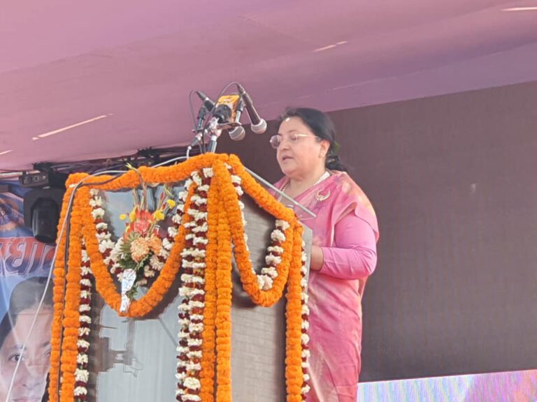 प्रदेश नं. २ मा पर्यटनका थुप्रै सम्भावना रहेको :- राष्ट्रपति भण्डारी