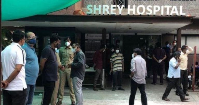 भारतको कोरोना अस्पतालमा आगलगी हुँदा ८ जना कोरोना संक्रमित बिरामीको मृत्यु