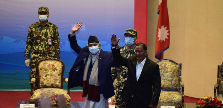 ‘नेपाल अब शान्तिपूर्ण युगमा प्रवेश गरेको छ’ : प्रधानमन्त्री ओली