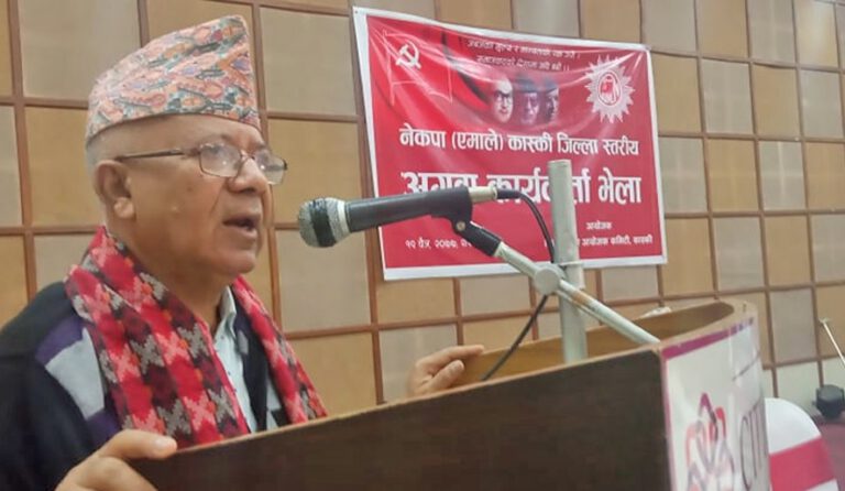 ‘देशव्यापी संगठन बनाउने अभियानमा हिँडेका छौं ’:- माधव नेपाल