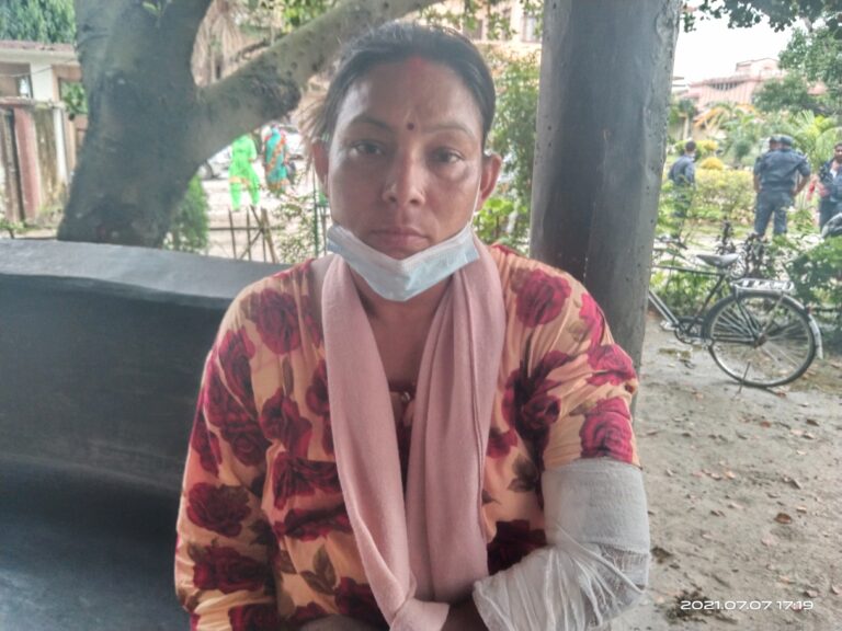 तेजाव खन्याउने श्रीमानलाइ कारागार चलान