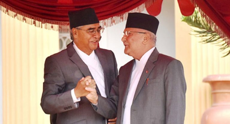 प्रधानमन्त्री देउवासँग भेटपछि ओलीको प्रतिक्रिया-कुराकानी राम्रो भयो