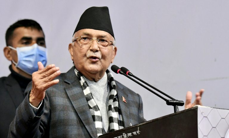 गठबन्धनसँग देश विकासको कुनै लक्ष्य र उद्देश्य नै नभएको ओलीको भनाई