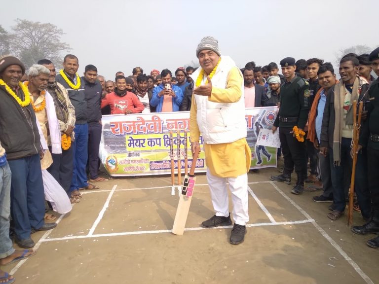 राजदेवीमा मेयरकपको पहिलो खेलमा बसतपुर ६ले विजय
