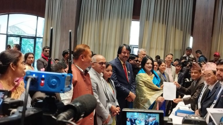 जनमत पार्टीकी ममता झाले उपराष्ट्रपतिमा उम्मेदवारी दर्ता गराइन