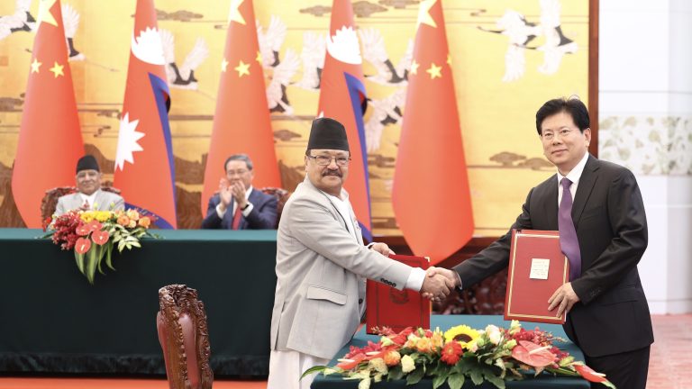 नेपाल र चीनबीच १३ बुँदे सम्झौता पत्रमा हस्ताक्षर