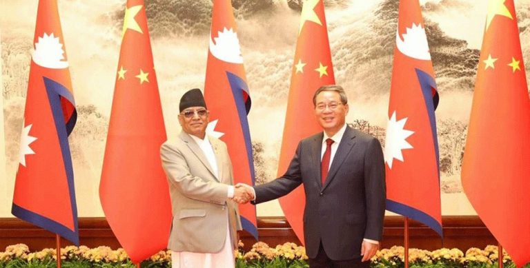 चीन–नेपालबीचको सम्बन्धमा नयाँ ऊर्जा थपिएकाे छ – चिनियाँ प्रधानमन्त्री