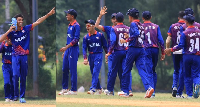 नेपाल भारतसँग २३ रनले पराजित