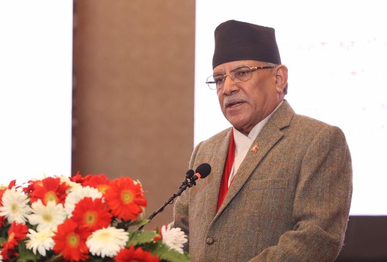 जलवायु परिवर्तनका कारण नेपाल उच्च जोखिममा -प्रधानमन्त्री प्रचण्ड