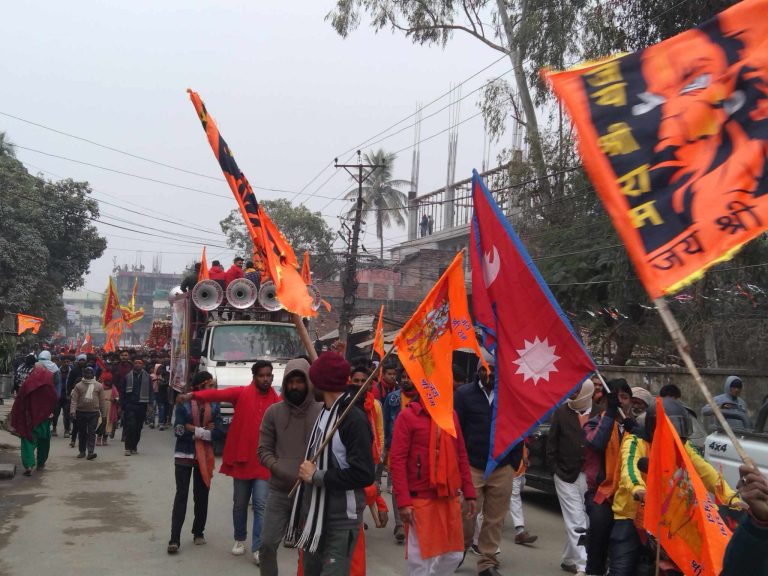 श्रीराम मय बन्यो बातावरण , दुल्हन झै श्रृंगारिए मठ मंदिर