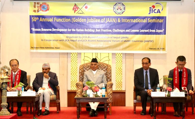 जापान नेपालको एक हितैषी मित्र हुनुका साथै भरपर्दो विकासको सहयात्री हाे -राष्ट्रपति पौडेल