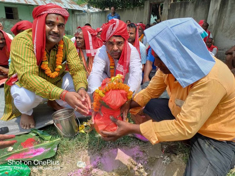 ४ कोठे विधालय भवनको शिलान्यास